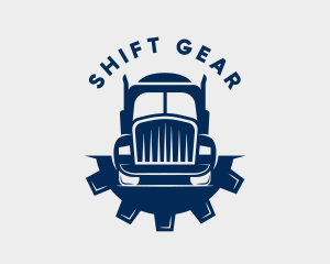 Cargo Gear Transport Truck logo design