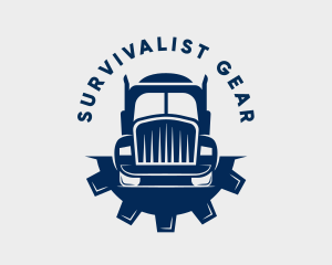 Cargo Gear Transport Truck logo design