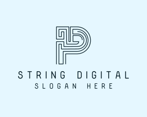 Digital Maze Programming logo design