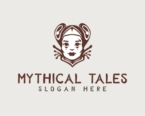 Mythical Queen Cartoon logo design