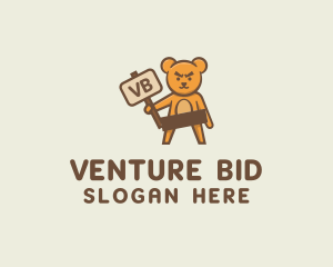 Teddy Bear Auction logo design