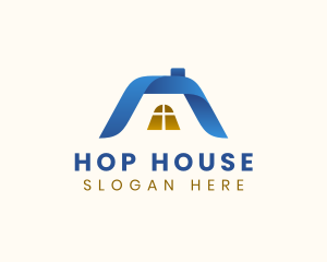 House Roofing Construction logo design