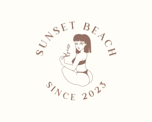 Bikini Fashion Woman logo design