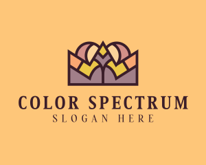 Colorful King Crown  logo design