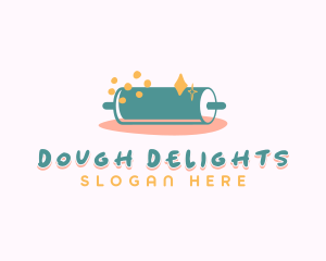 Sweet Pastry Rolling Pin logo design