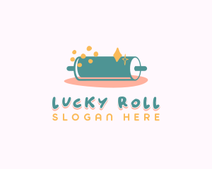 Sweet Pastry Rolling Pin logo design