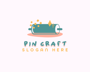 Sweet Pastry Rolling Pin logo design