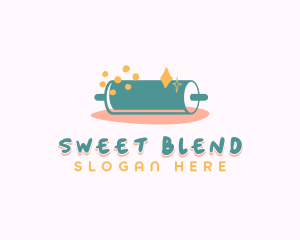 Sweet Pastry Rolling Pin logo design