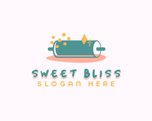 Sweet Pastry Rolling Pin logo design