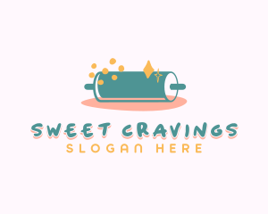 Sweet Pastry Rolling Pin logo design