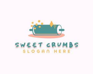 Sweet Pastry Rolling Pin logo design