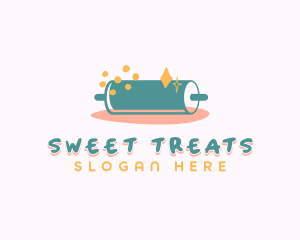 Sweet Pastry Rolling Pin logo design