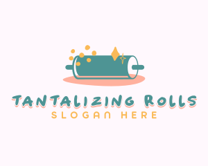 Sweet Pastry Rolling Pin logo design