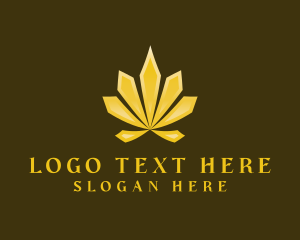 Golden Cannabis Weed logo