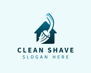 Housekeeping Cleaning Mop logo design