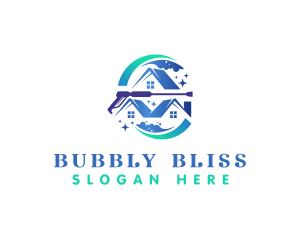 House Cleaning Washer logo design