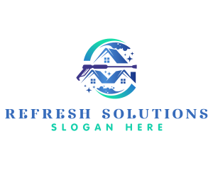 House Cleaning Washer logo design