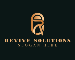 Luxury Business Letter R  logo design