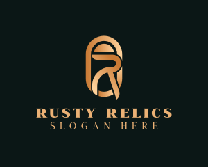 Luxury Business Letter R  logo design