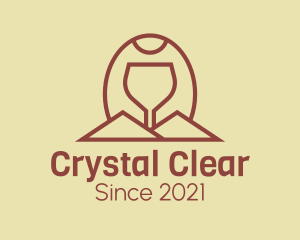 Wine Glass Mountain  logo design