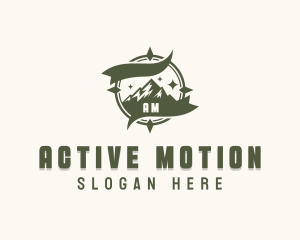 Nature Mountain Hiking logo design