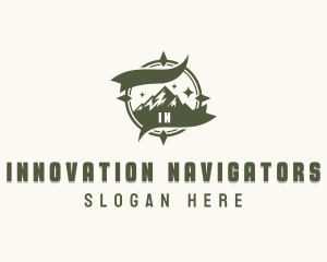 Nature Mountain Hiking logo design