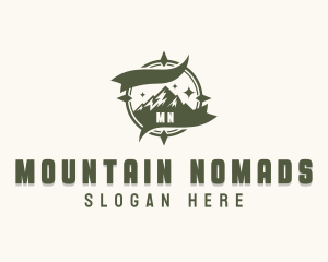 Nature Mountain Hiking logo design