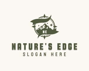 Nature Mountain Hiking logo design