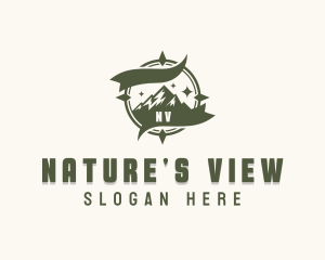 Nature Mountain Hiking logo design