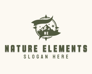 Nature Mountain Hiking logo design