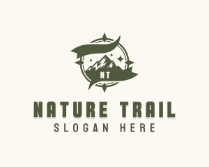 Nature Mountain Hiking logo design