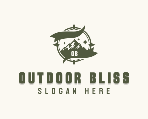 Nature Mountain Hiking logo design