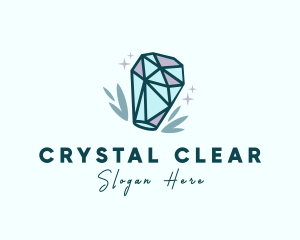 Precious Crystal Stone logo design