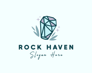 Precious Crystal Stone logo design