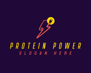 Lightning Power Plug logo design