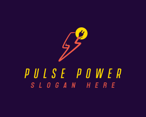 Lightning Power Plug logo design