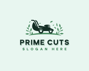 Grass Cutting Mowing logo design