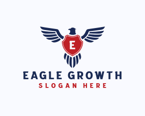 Eagle Wing Shield logo design