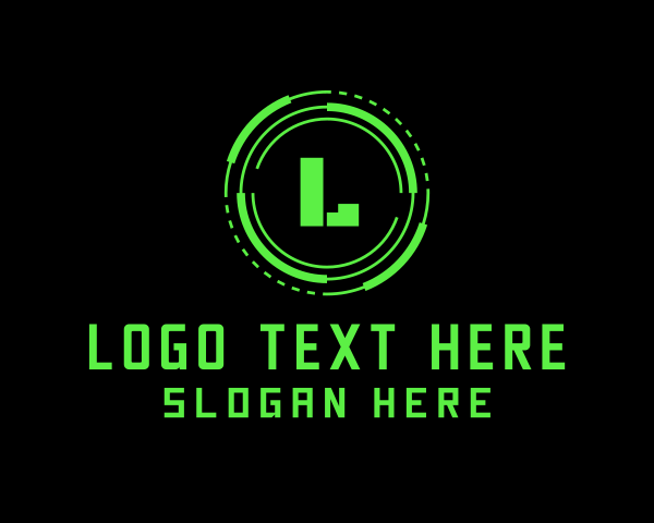 Typewritten logo example 2