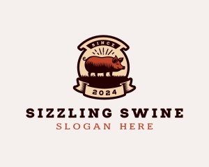 Pig Farm Livestock logo design