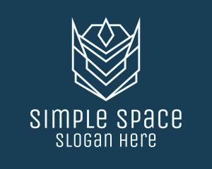 Space Droid Helmet logo design