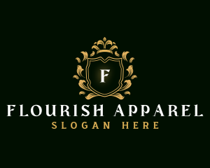 Flourish Crown Crest logo