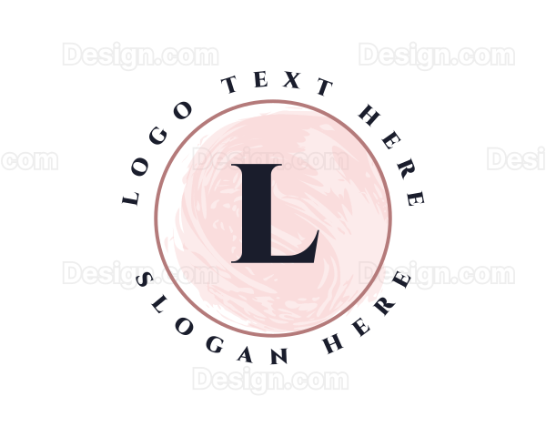 Classy Round Watercolor Logo