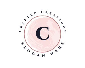 Classy Round Watercolor  logo design