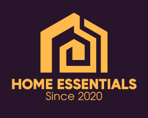 Golden Real Estate Home logo design