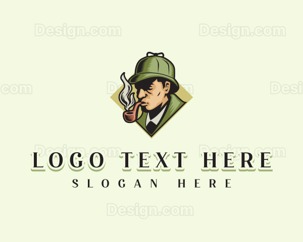 Detective Hat Cigarette Logo