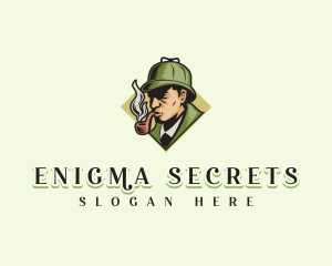 Detective Hat Cigarette logo design