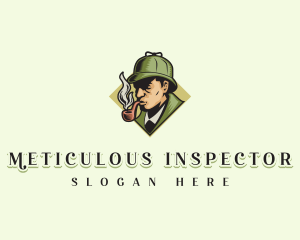 Detective Hat Cigarette logo design