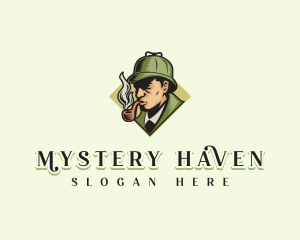 Detective Hat Cigarette logo design