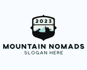 Mountain Hiker Adventure logo design